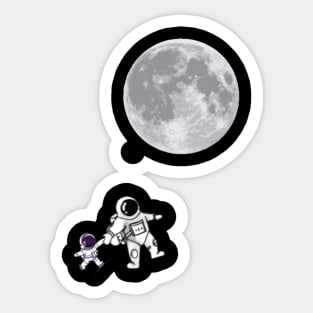 To The Moon Sticker